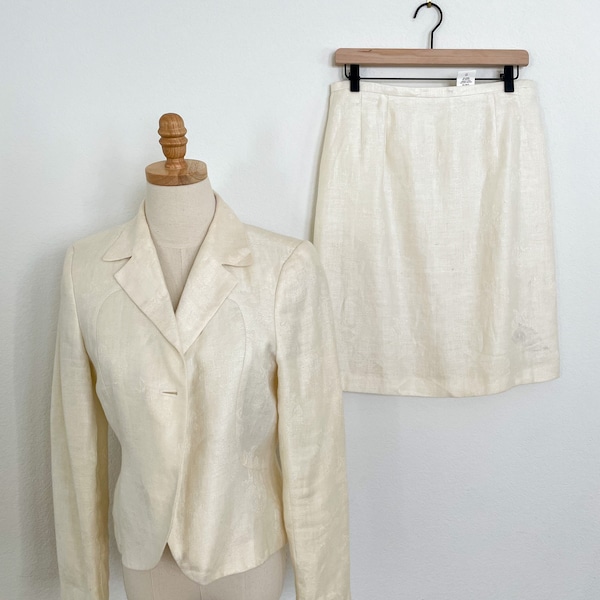 Albert Cream Set Blazer Linen Suit main image 0