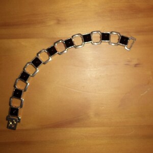 Lovely sterling silver/onyx bracelet image 1