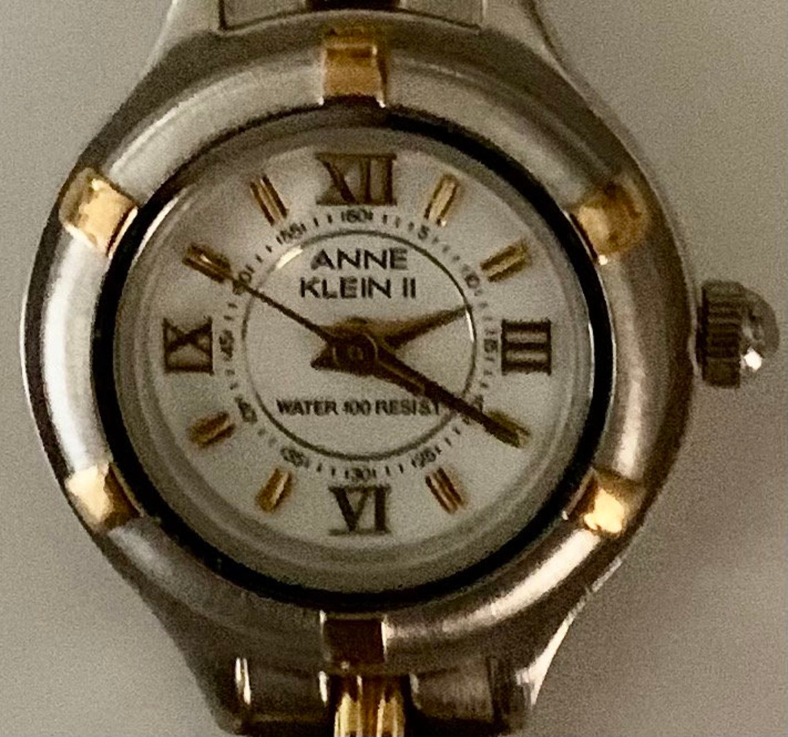 Vintage ANNE KLEIN II 2Tone Bracelet Watch with New Etsy