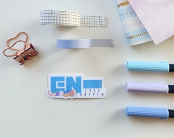 Enhypen Logo Sticker | Weatherproof Vinyl Sticker | Glossy Sticker | Laptop Sticker