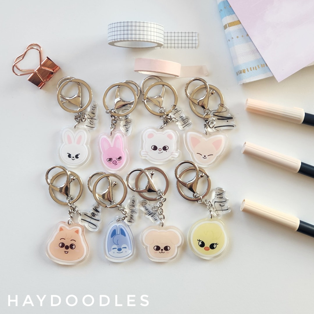 Stray Kids Keychains SKZOO KPOP Keychains Charms Etsy
