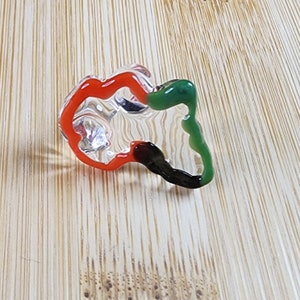 Africa Outline Glass Loc Bead, Glass Dread Bead, Dread Bead, Dread Beads,  Dreadlocks Beads, Dreadloc Bead, Dreadlock Accessories, Hair Bead