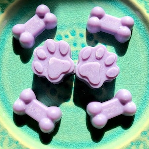 Puppy print and bones wax melt, Organic Soy