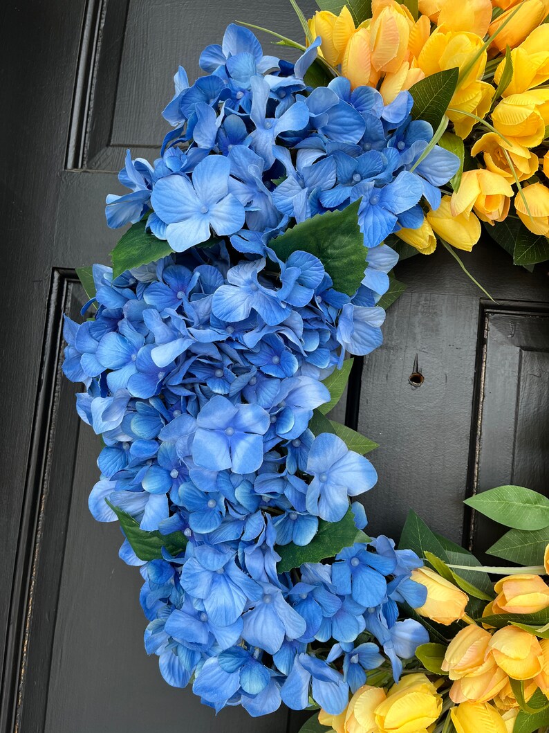 Ukraine Wreath Ukraine Door Hanger I Stand With Ukraine Etsy