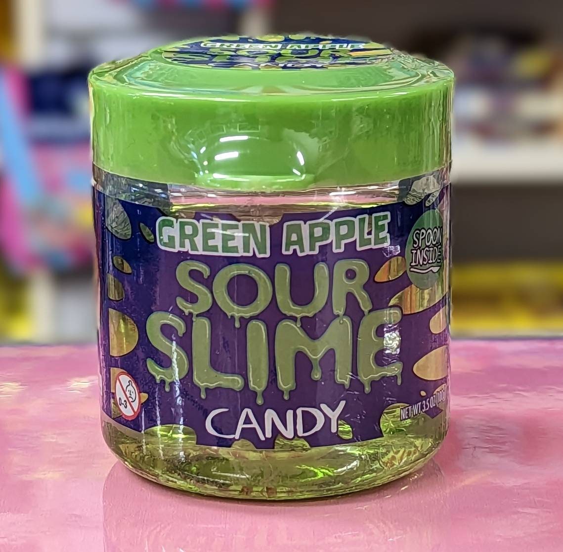 Green Apple Sour Slime Candy by Boston America USA Import 100g Includes a  Small Spoon. -  UK