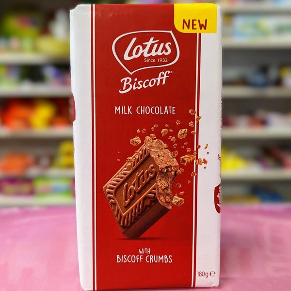 Milk Chocolate Lotus Biscoff Chocolate Bar 180g