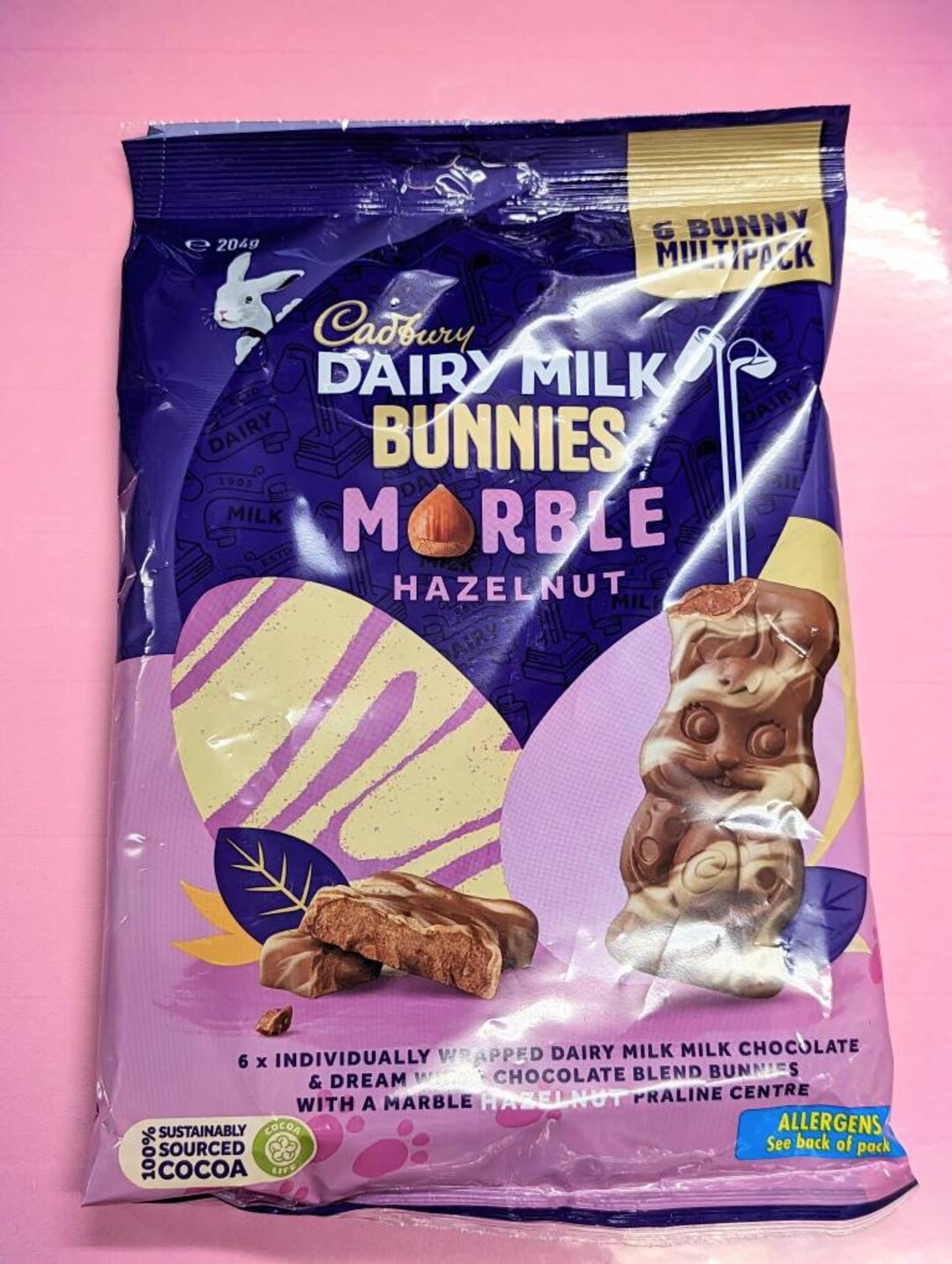 Cadbury's Dairy Milk Bunnies With Marble Hazelnut Praline Etsy UK