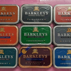 Barkley's Tastefully Intense Mints 8 Flavours to Choose from, 50g Each