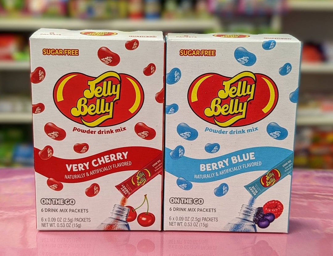 Choose Your Flavour Jelly Belly Singles to Go Box make 6 Drinks per