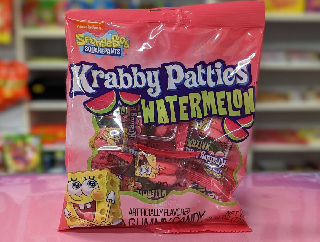 Spongebob Square Pants Watermelon Flavoured Krabby Patties Etsy