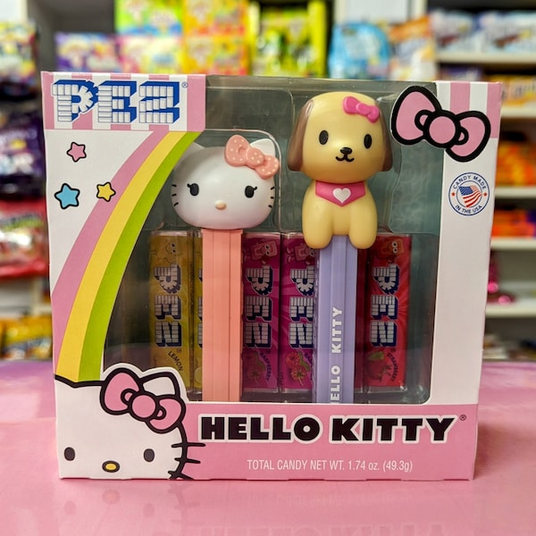 Hello Kitty PEZ Collectible Gift Set (USA Import) Hello Kitty and Puppy