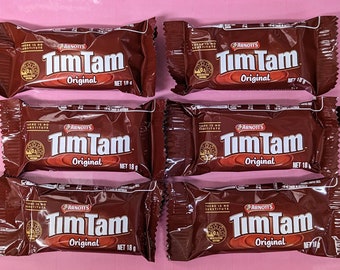 Arnotts Tim Tams Individually Wrapped x6 Bars 18g Each Australian Import Chocolate Bar