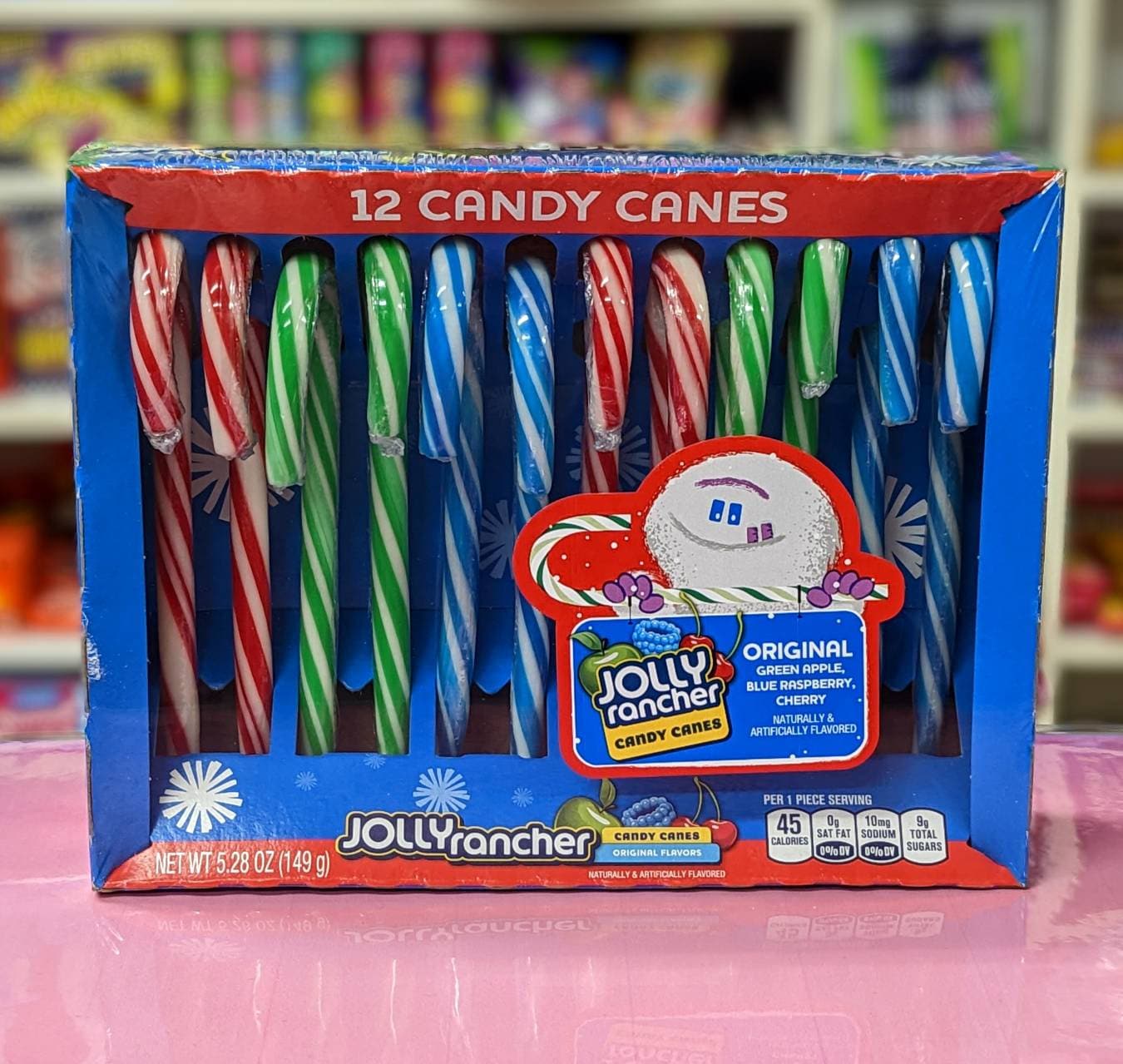 Jolly Rancher Candy Canes box of 12 4 of Each Flavour USA Import Etsy Israel