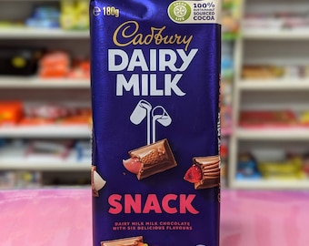 1x Australian Cadbury's Snack Chocolate Slab 180g (Australian Import)