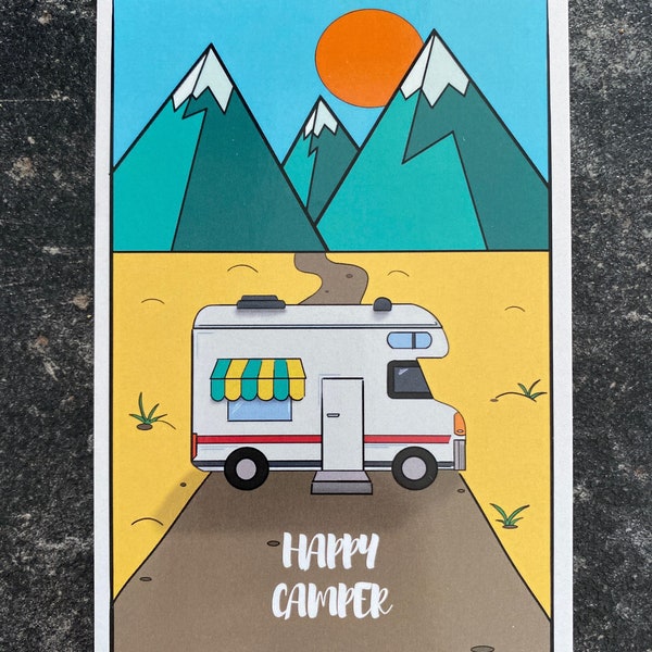 Happy Camper Card - Motorhome