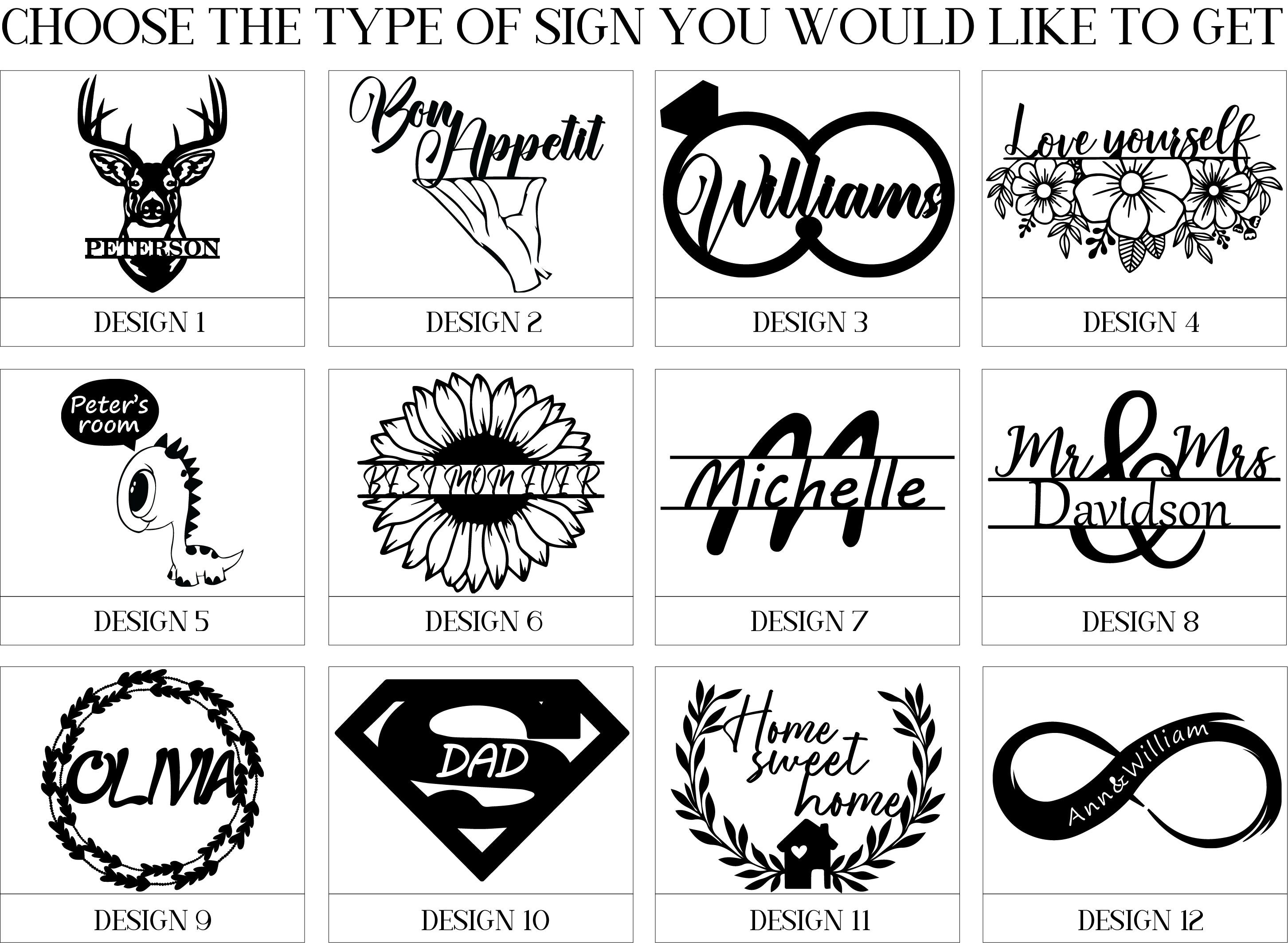 Custom Family Wall Art Metal Decoration Mr Mrs Wall Decor Wall Etsy