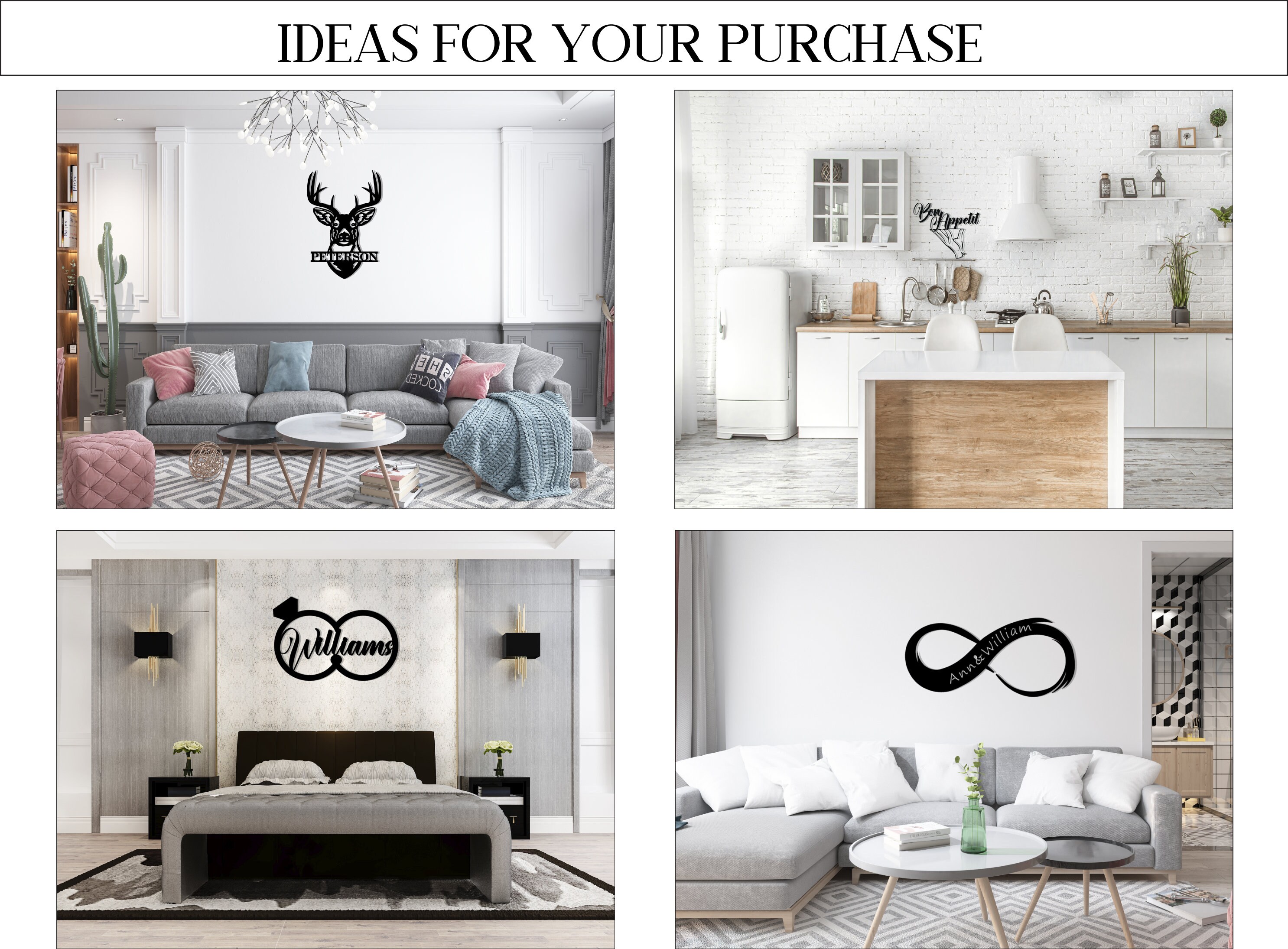 Custom Family Wall Art Metal Decoration Mr Mrs Wall Decor Wall Etsy