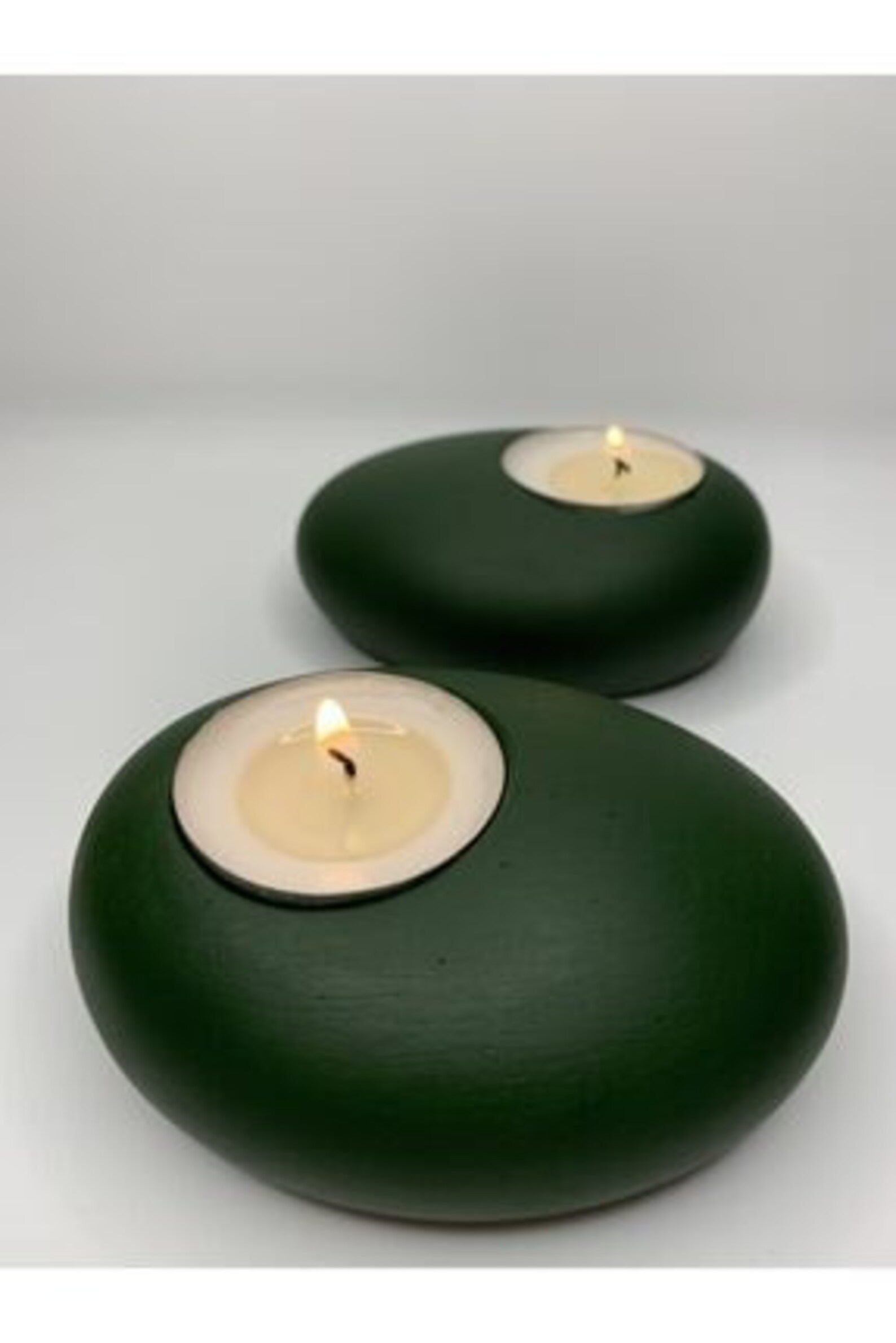 Candle Holder Pebble Tealight Candle Holder Etsy