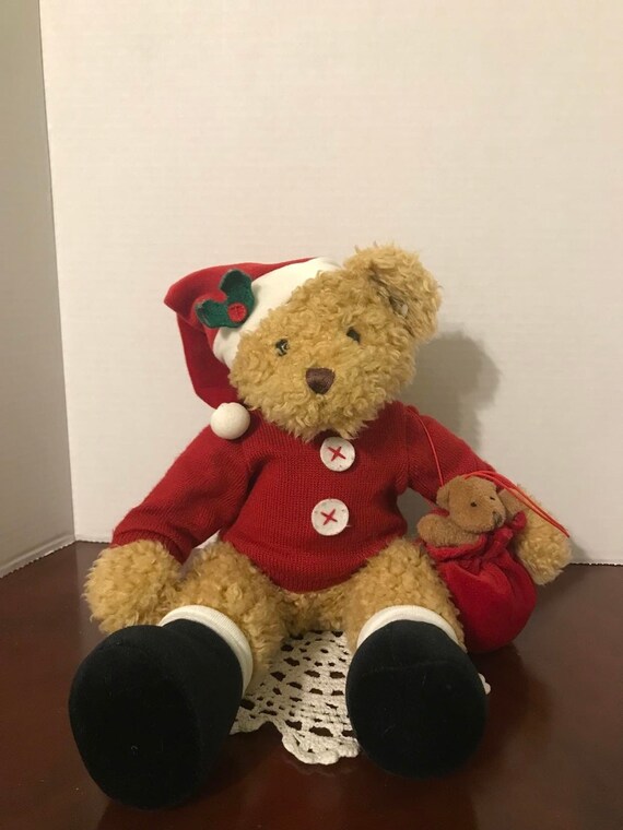 Vintage Russ Sammy Santa Toy Plush Christmas Santa Etsy