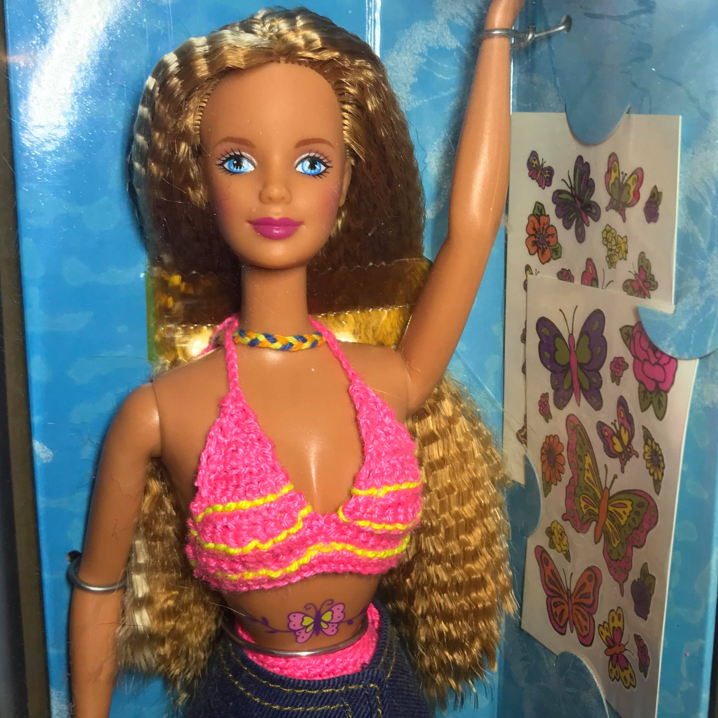 Butterfly Art Barbie 1998 Tattoo' in the Box is in - Etsy Butterfly Art Barbie 1998 Tattoo' in the Box is in - Etsy