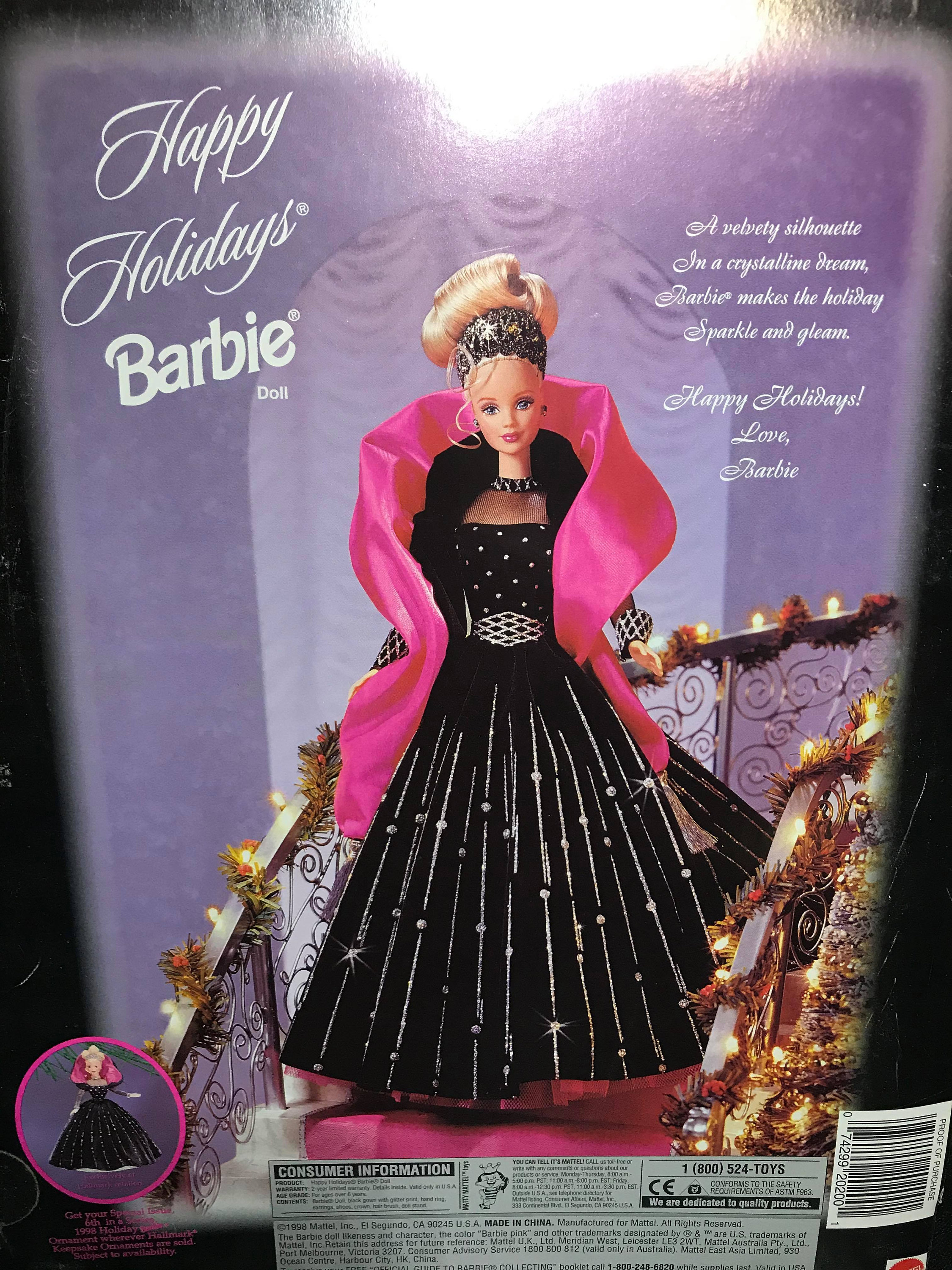 landbouw Hopelijk venijn Vintage Happy Holiday Barbie 1998 Mattel Special Edition.doll - Etsy