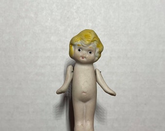 Vintage Kewpie Doll, Naked Baby,Betty Boop Style,Flapper Dolls, good condition. 3  1/2 '' tall made in Japan made of Bisque has movable arms