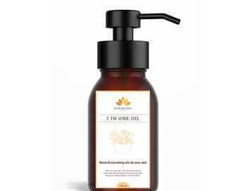 7 In 1 Ayurveda Body Oil 100ml - Natural Ayurvedic Beauty Oil Treatment - Soften - Nourish - Rejuvenate - Dry Skin - Vegan Friendly
