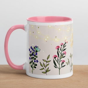 Boho Flowers Mug| Cottagecore Mug| Floral Mug| Gifts for Her| Wildflowers Mug| Flowers Tea Cup| Flowers Coffee Cup| Whimsical Mug