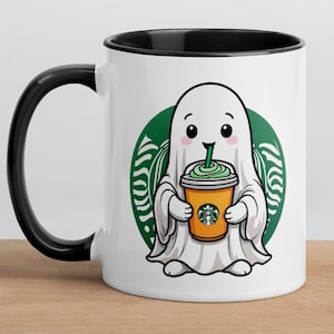 Halloween Ghost Coffee Mug, Cute Ghost Mug, Women's Halloween Mug, Cute Fall Coffee Mug, Best Halloween Mugs, Fall Tea Cup, Halloween Gift
