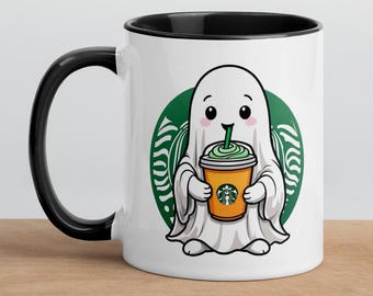 Halloween-spookkoffiemok, leuke spookmok, Halloween-mok dames, leuke herfstkoffiemok, beste Halloween-mokken, kopje thee herfst, Halloweencadeau