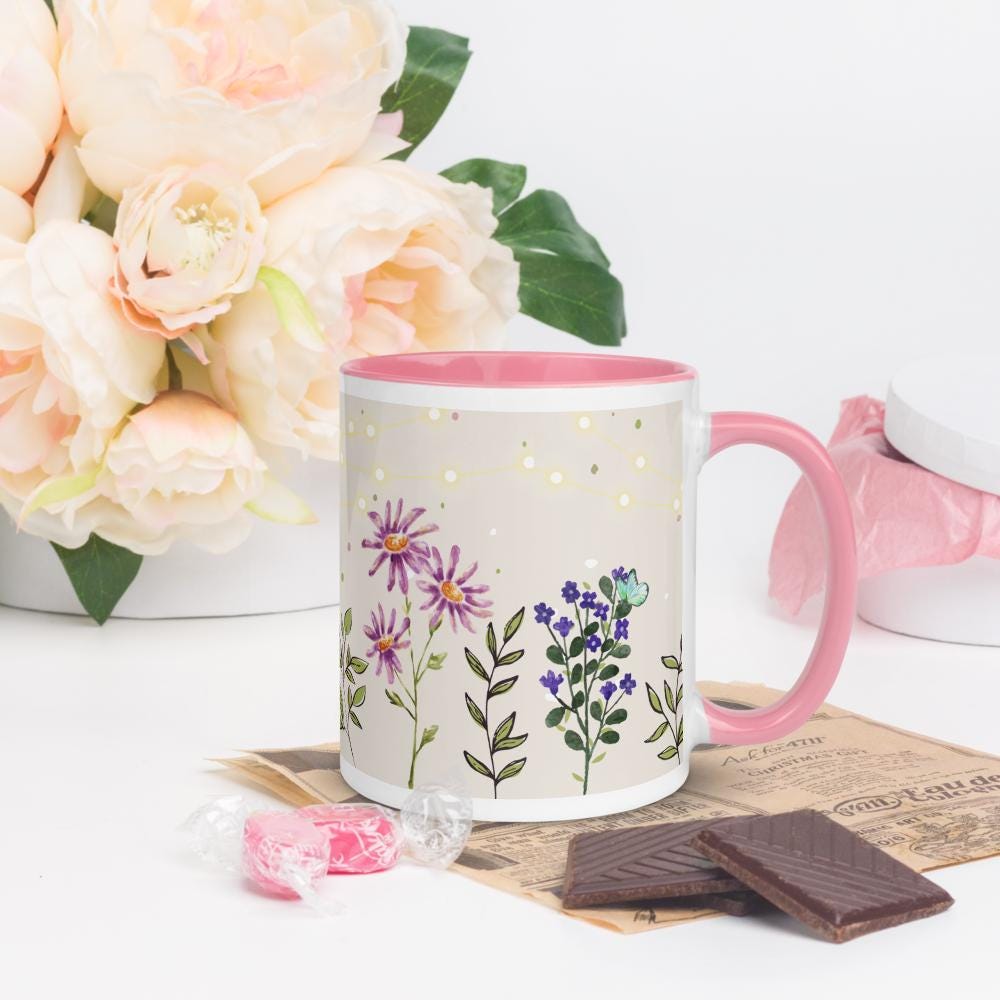 Boho Flowers Mug| Cottagecore Mug| Floral Mug| Gifts for Her ...