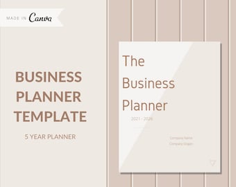 Business Planner Template | Canva Business Planner Template | Small Business | Editable Online Template | Instant Download