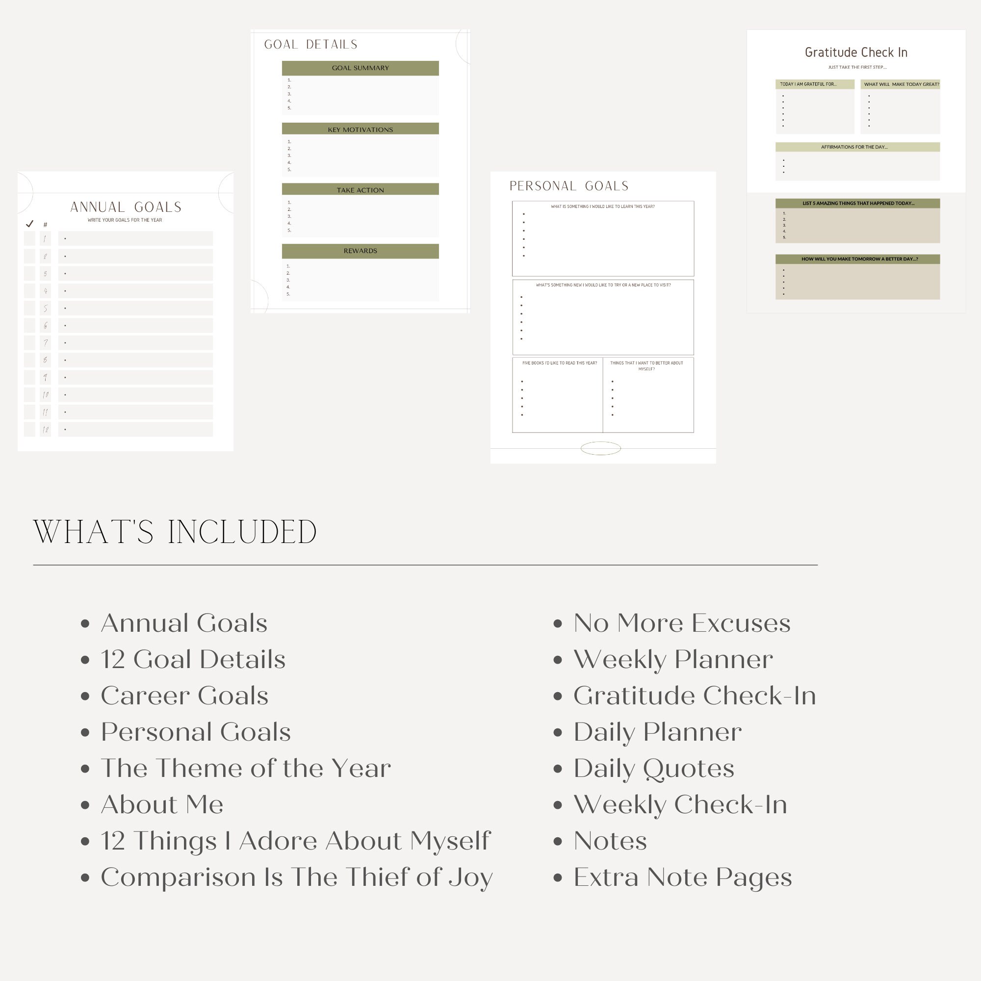 Get It Done Planner Productivity Planner Goal Setting | Etsy