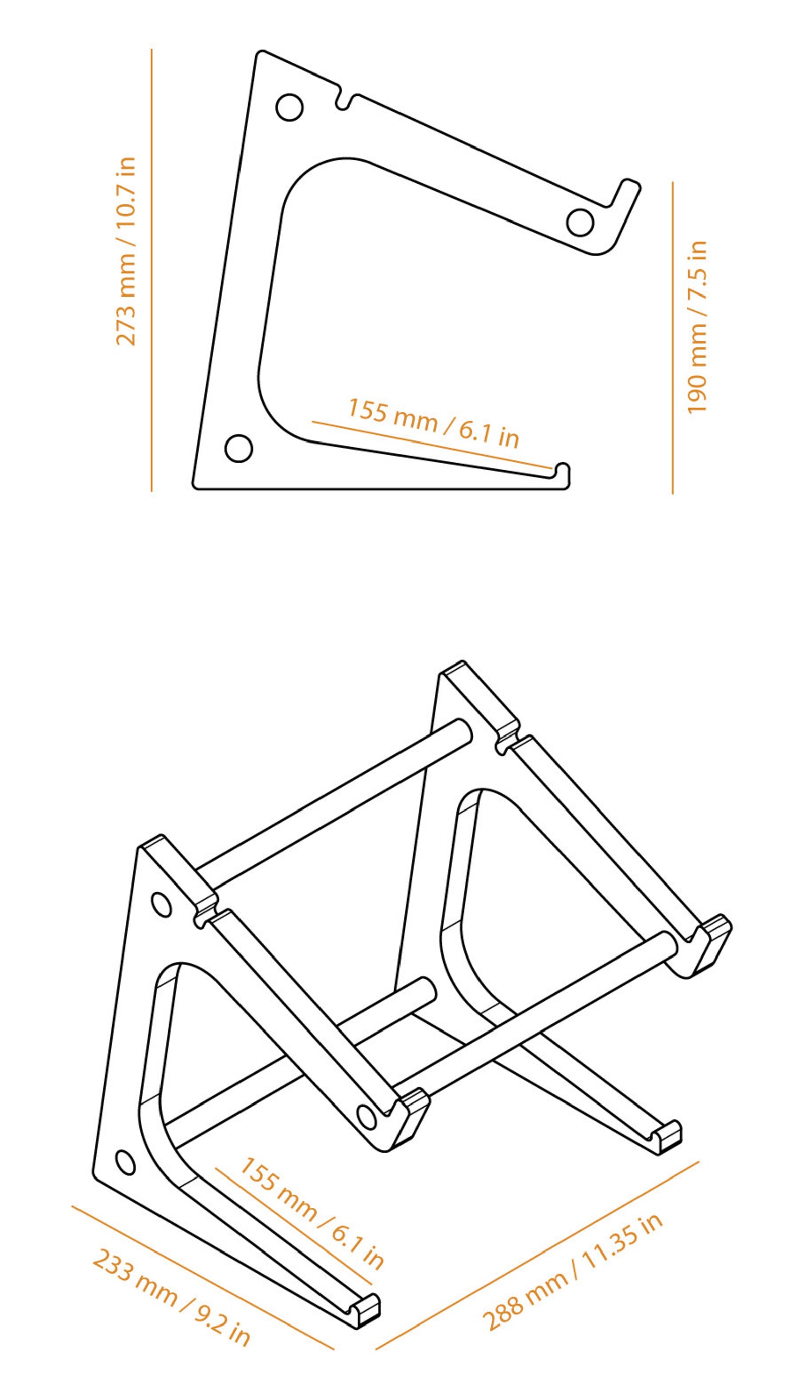 Laptop Stand Wooden Laptop Stand Plywood Laptop Stand Etsy