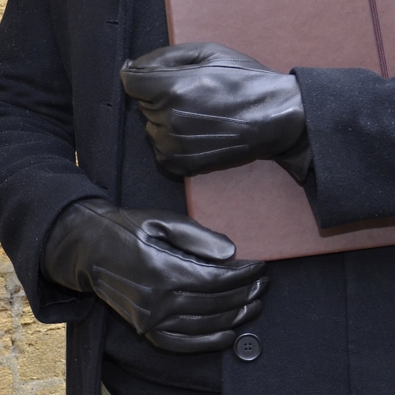 Hinton. Men's Silk Lined Leather Glove
