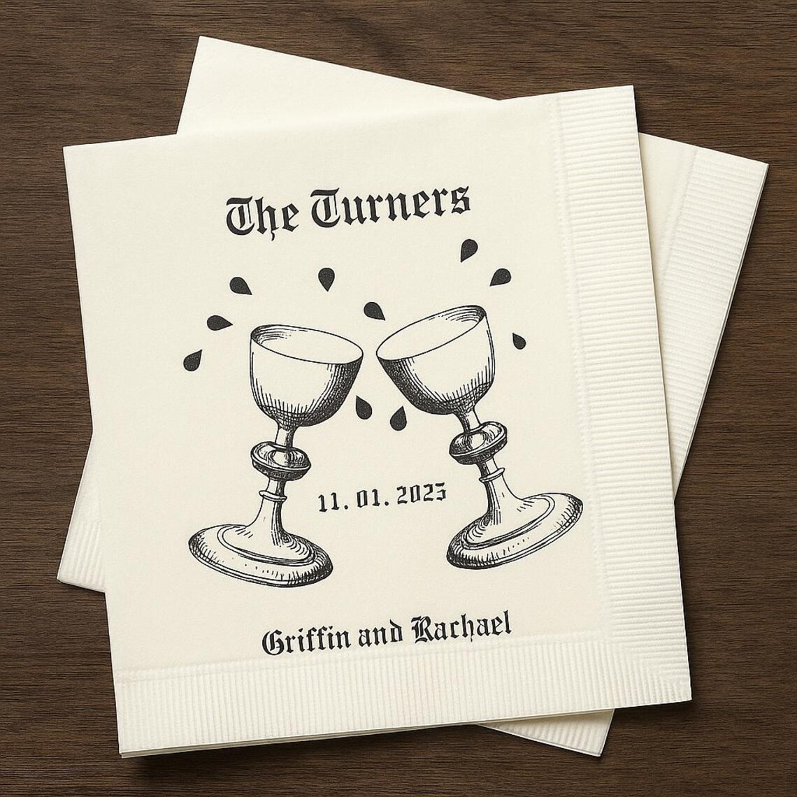 Medieval Fantasy Wedding Signage: Napkin, Sticker, Etc. - Made to Order ...
