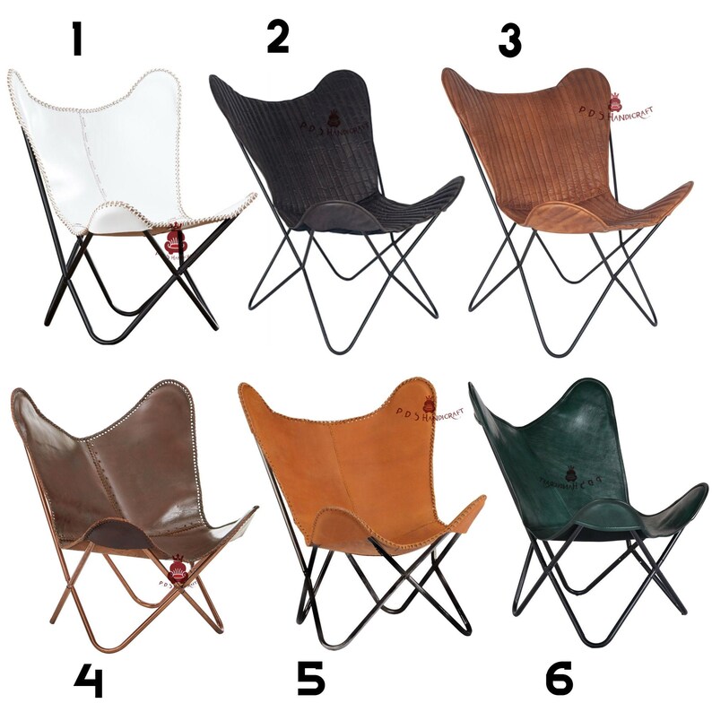 Leather Butterfly Chair Cover With Iron Frame Replacement Etsy