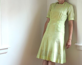 chartreuse green dress