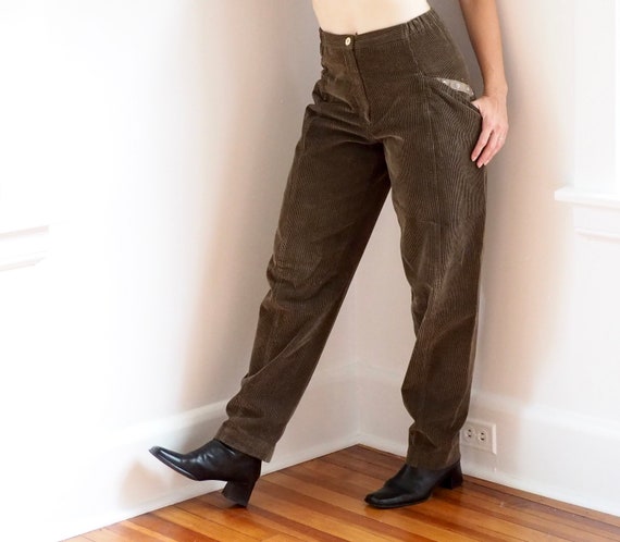 KOOS Vintage 1980s Corduroy Pants with Amazing Po… - image 2