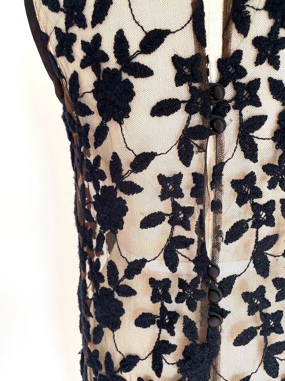 Vintage 1960s White Lace Sheer Gown