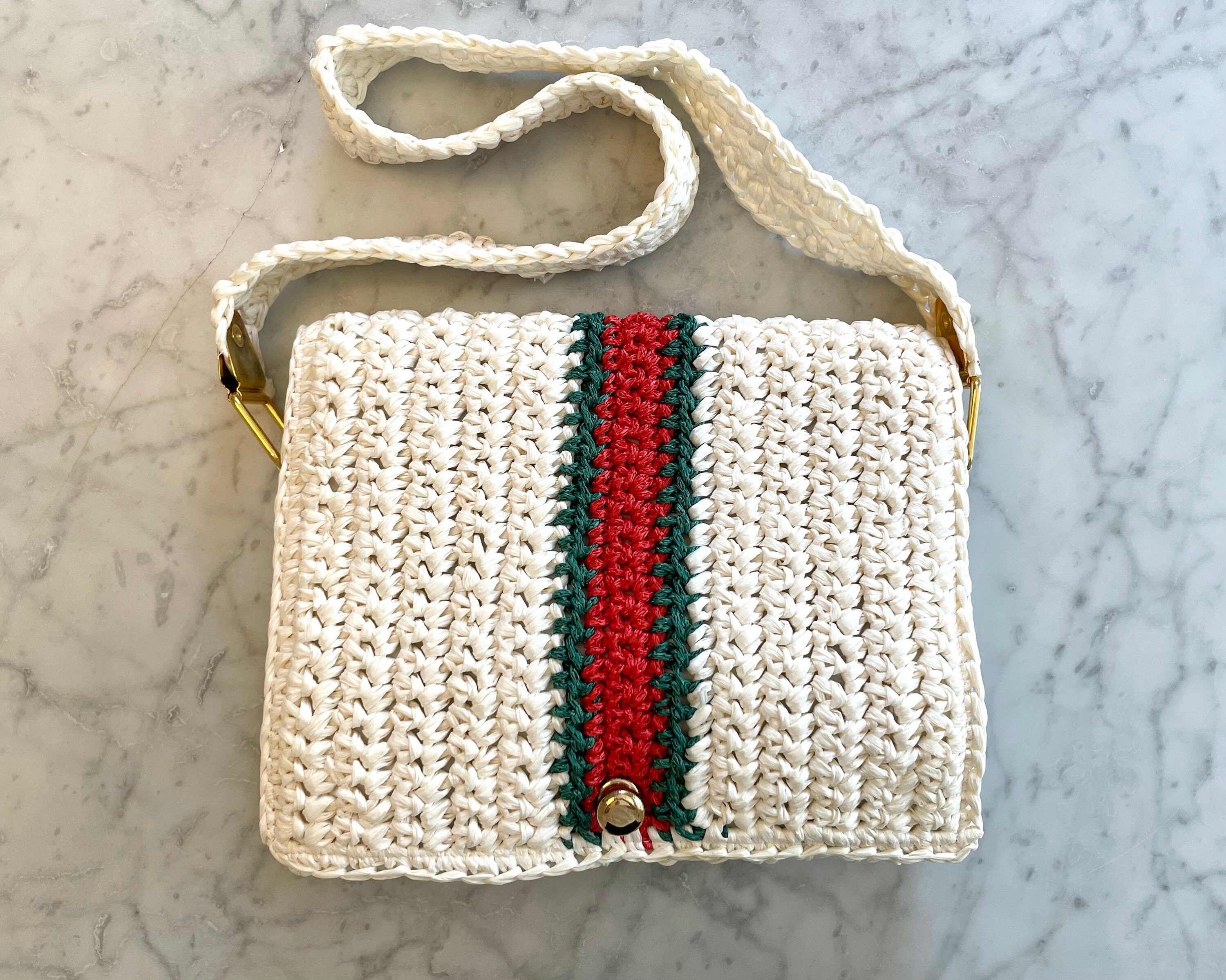 Crochet gucci bag new arrivals
