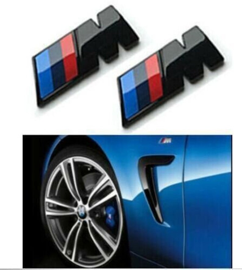 BMW M Sport X2 Emblem GLOSS Black Sticker Side Wing Fender Etsy UK