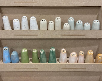 Mini handmade ceramic ghost