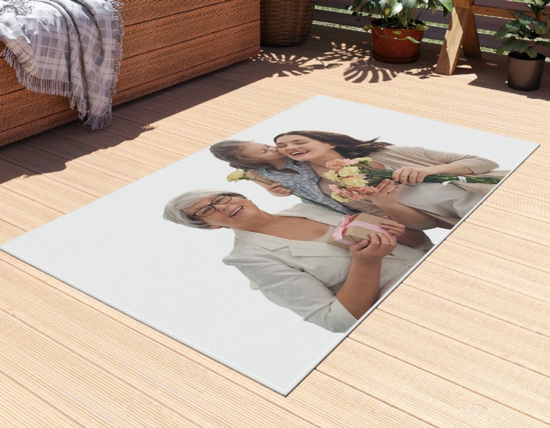 Text On Rug Outdoor Rug - Personalized Rug - Design Rug - Photo Rug - Text Rug ...