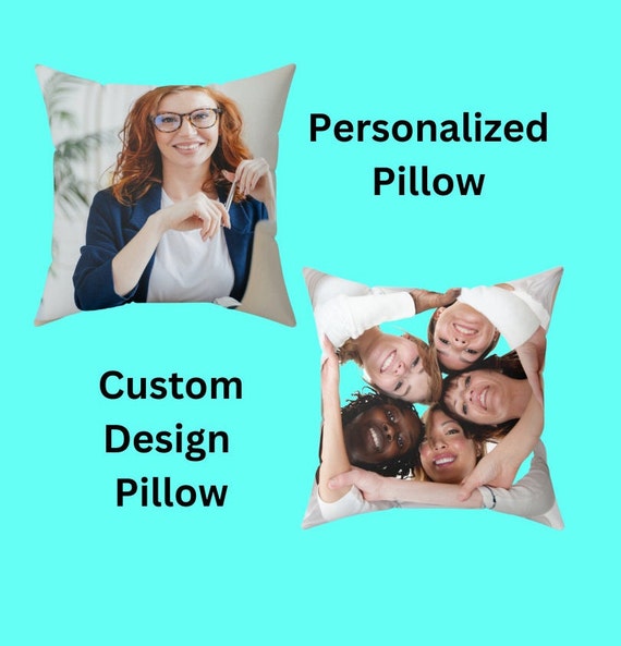 Spun Polyester Square Pillow - Personalized Pillow - Custom Pillow - Design Pillow - Image Pillow - Picture Pillow - Text Pillow - Custom