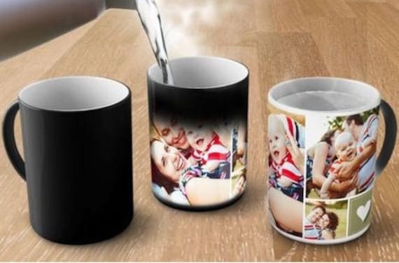 Magic Personalization Coffee Mug - Coffee Mug 11oz - Color Change - Image Coffee Mug - Photo Coffee mug - Customizable Photo Magic Mug