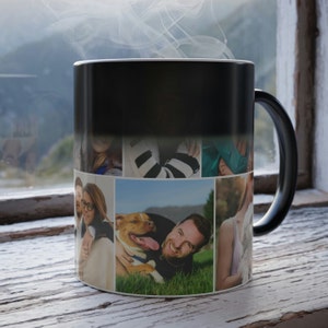 Magic Personalization Coffee Mug - Coffee Mug 11oz - Color Change - Image Coffee Mug - Photo Coffee mug - Customizable Photo Magic Mug