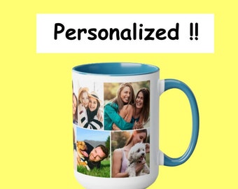 Two-Tone Coffee Mugs, 15oz - Picture mug - Photo Mug - Design Mug - Image Mug - Personalized Mug - Custom Mug - Customized Mug