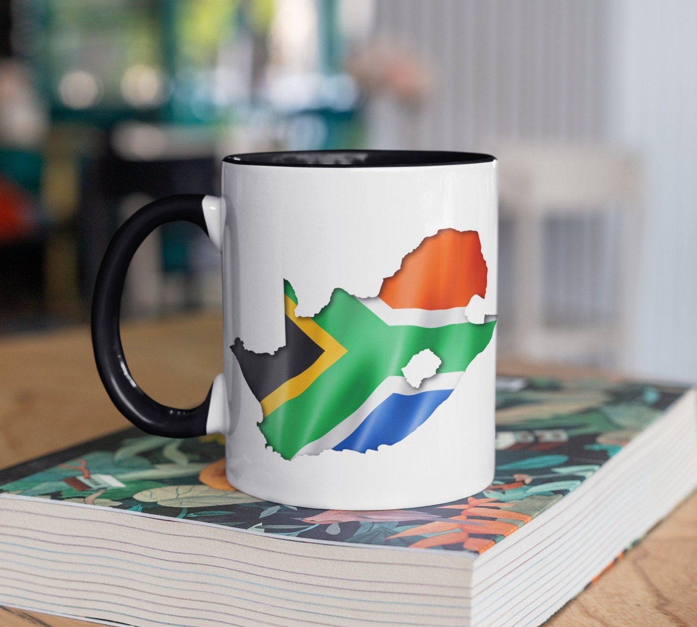 South Africa, Zulu Stick Fighting, 1872 Coffee Mug by British