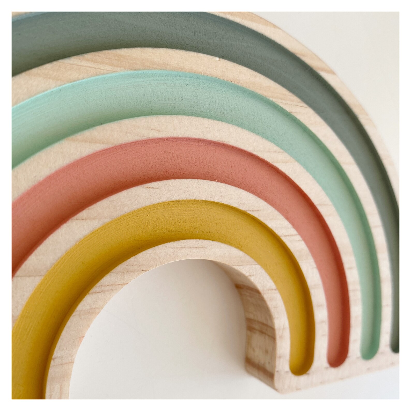 Wooden Rainbow Wall Hanging Rainbow Wall Art Nursery Decor Etsy